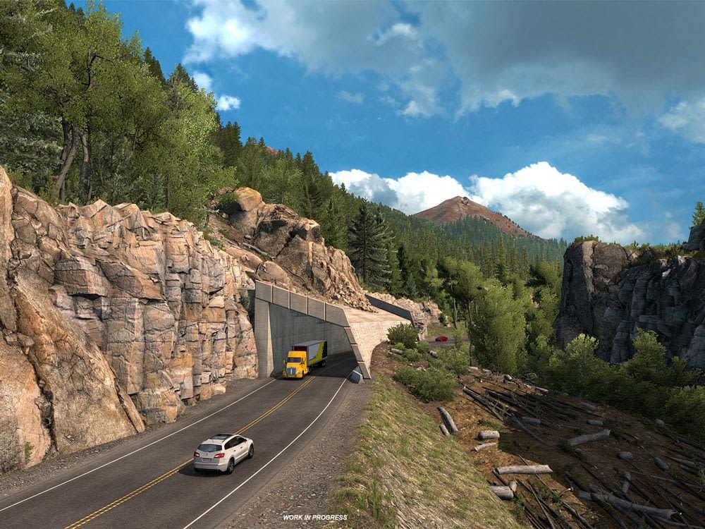 avalanche chute overpass us 550 million dollar highway american truck simulator